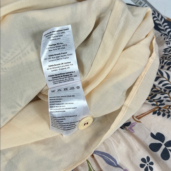 Farm Rio Sz XL Classic Nature Sand Mini Dress NWT ** Missing Belt** - Picture 13 of 14